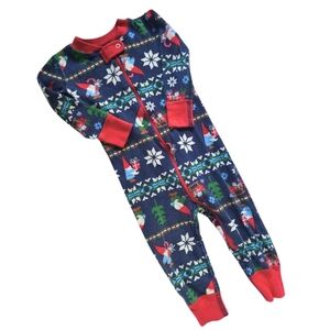 Hanna Andersson Gnome Sweet Gnome holiday onesie pajamas PJs 80/18-24 month baby